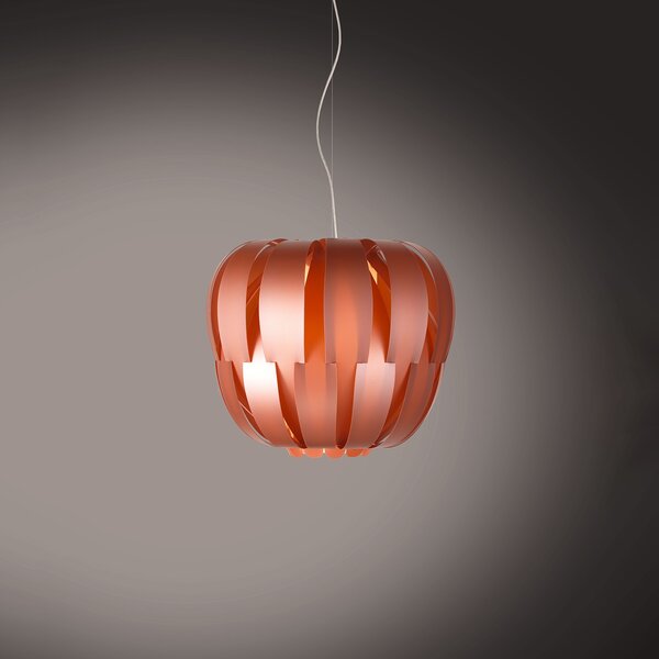 Sospensione Moderna Queen Polilux ® Rame E Metallo Cromo 1 Luce E27