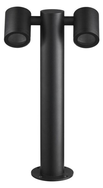Lampada da esterno KETTO 2xGU10/60W/230V IP44 nera