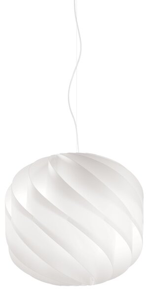 Lampadario Moderno Globe Polilux ® Bianco E Metallo Cromo 2 Luci E27