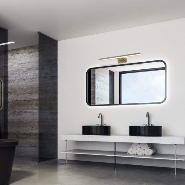 Illuminazione LED per specchio da bagno SHINE LED/13,8W/230V 60 cm IP44 ottone