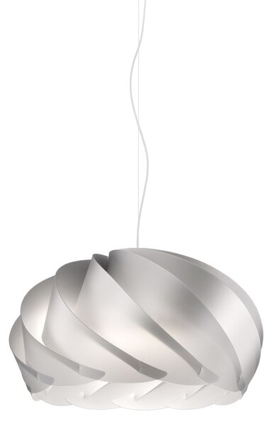 Sospensione Moderna Half Globe Polilux ® Argento E Metallo Cromo 1 Luce E27