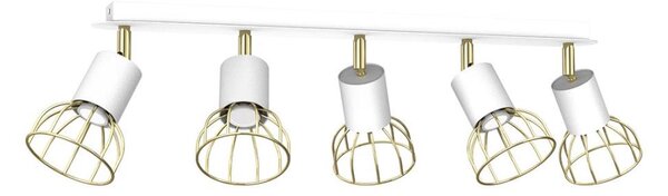 Luce Spot DANTE 5xGU10/25W/230V bianco/oro