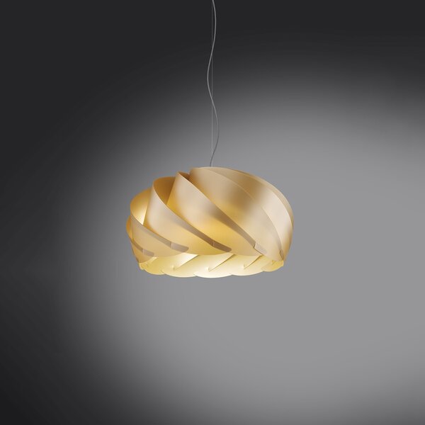 Sospensione Moderna Half Globe Polilux ® New Gold E Metallo Cromo 1 Luce E27