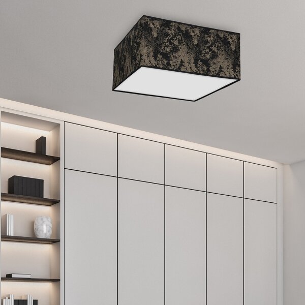 Plafoniera SATINO 2xE27/60W/230V nera/oro