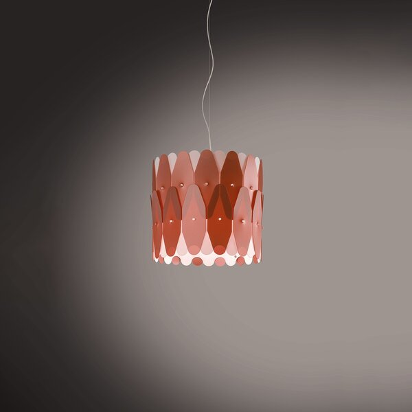 Sospensione Moderna Amanda Polilux ® Rame E Metallo Cromo 1 Luce E27