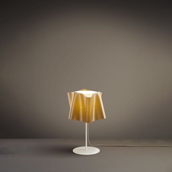 Lampada Da Scrivania Moderna Folio Polilux ® New Gold E Metallo 1 Luce E27