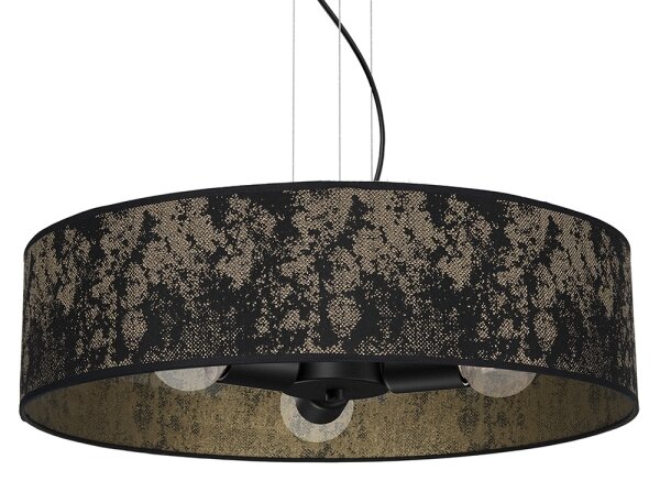 Lampadario su filo SATINO 3xE27/60W/230V oro