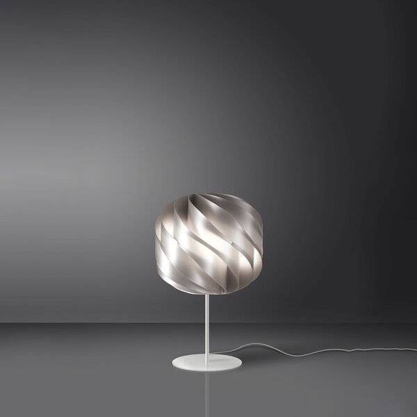 Lampada Da Scrivania Moderna Globe Polilux ® Argento E Metallo 1 Luce E27