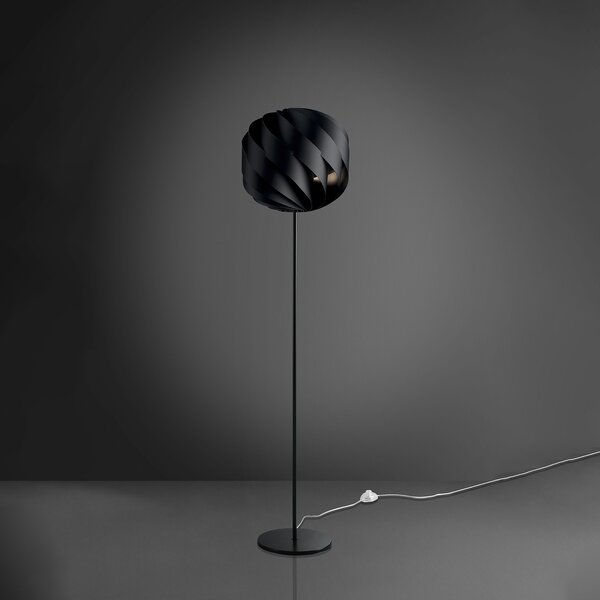 Piantana Moderna Globe Polilux ® Nero E Metallo 1 Luce E27