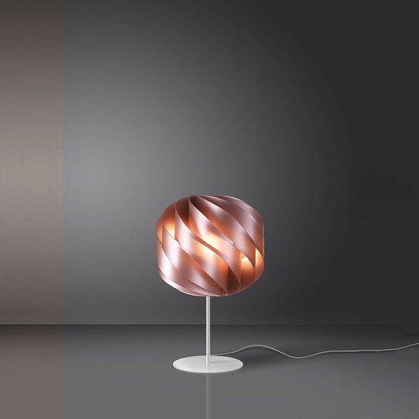 Lampada Da Scrivania Moderna Globe Polilux ® Pink Metal E Metallo 1 Luce E27
