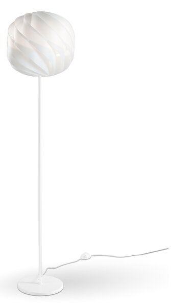 Piantana Moderna Globe Polilux ® Bianco E Metallo 1 Luce E27