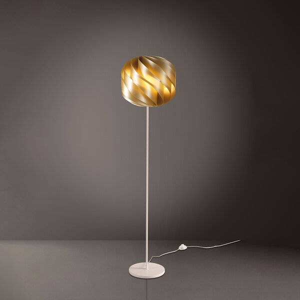 Piantana Moderna Globe Polilux ® New Gold E Metallo 1 Luce E27