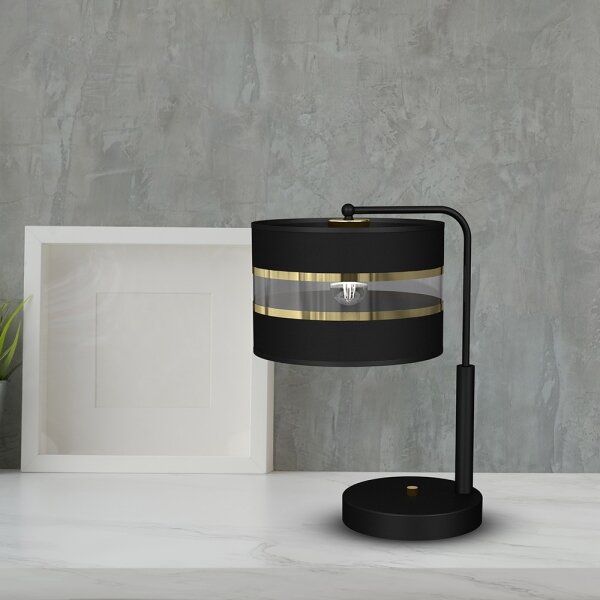 Lampada da tavolo ULTIMO 1xE27/60W/230V nera