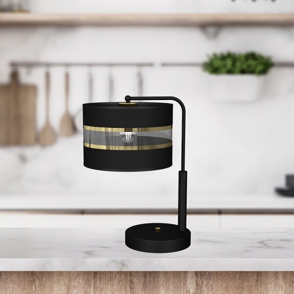 Lampada da tavolo ULTIMO 1xE27/60W/230V nera