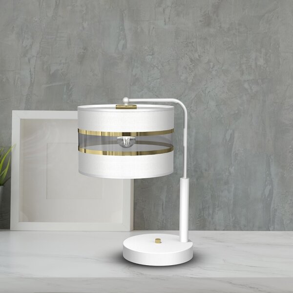 Lampada da tavolo ULTIMO 1xE27/6W/230V bianca