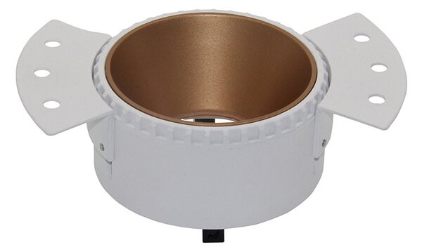 Faretto Da Incasso Moderno Share Alluminio Oro 1 Luce Diffusore Vetro