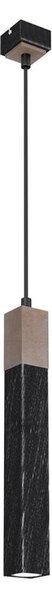 Lampadario su corda SOLO 1xGU10/MR11/40W/230V nero