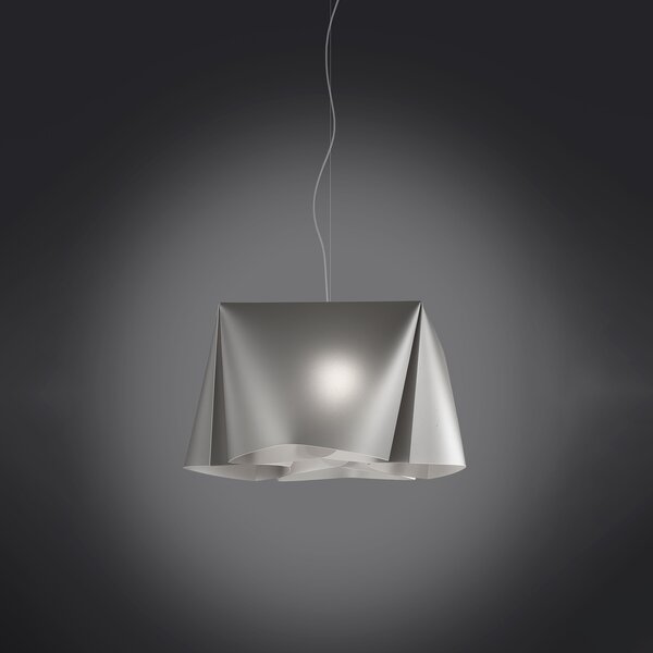 Sospensione Moderna Wanda Polilux ® Argento E Metallo Cromo 1 Luce E27