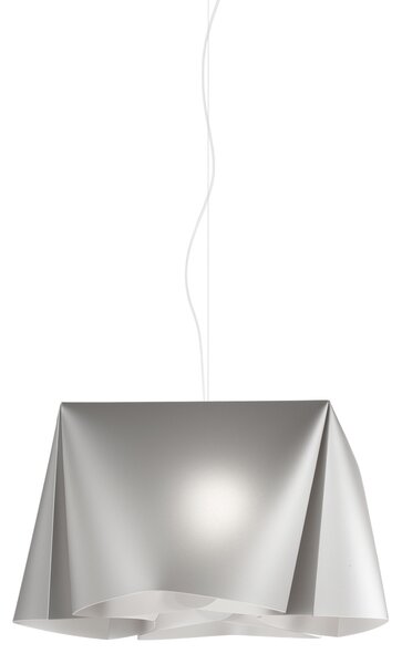 Sospensione Moderna Wanda Polilux ® Argento E Metallo Cromo 1 Luce E27
