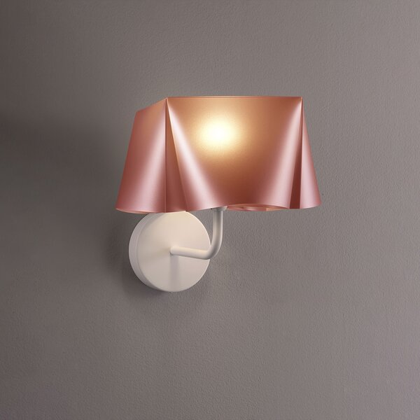 Applique Moderna Wanda Polilux ® Rame E Metallo 1 Luce E14
