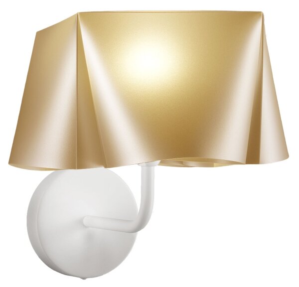 Applique Moderna Wanda Polilux ® New Gold E Metallo 1 Luce E14