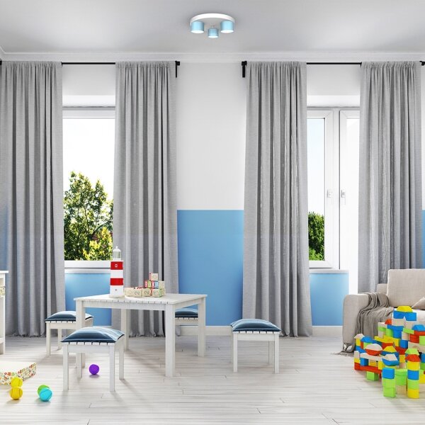 Plafoniera DIXIE 3xGX53/11W/230V blu