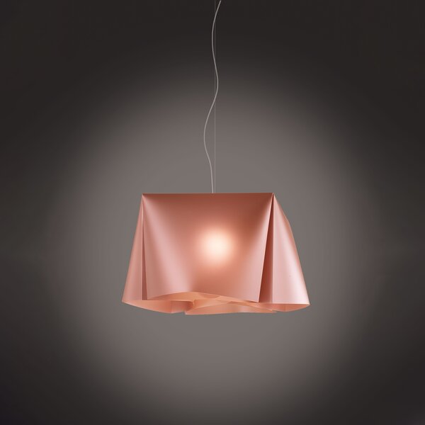 Sospensione Moderna Wanda Polilux ® Rame E Metallo Cromo 1 Luce E27
