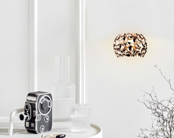 Open Design OR81480 - Applique CARERA 1xG9/7W/230V oro rosa