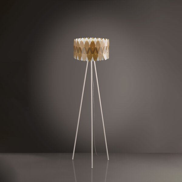 Piantana Moderna Amanda Polilux ® New Gold E Metallo 1 Luce E27
