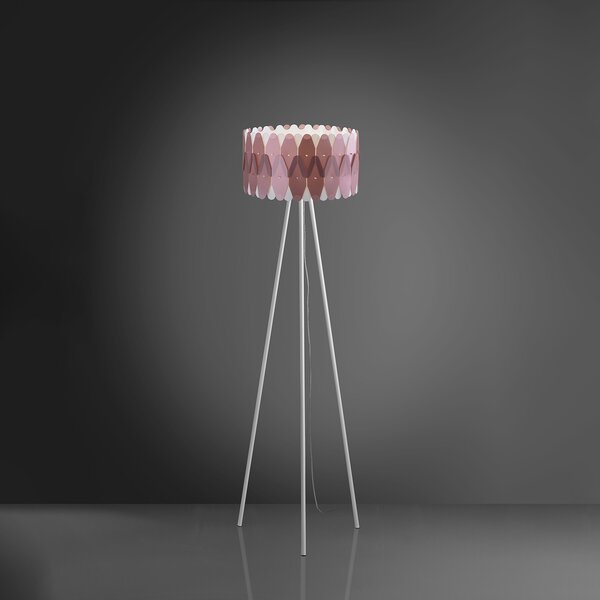 Piantana Moderna Amanda Polilux ® Pink Metal E Metallo 1 Luce E27