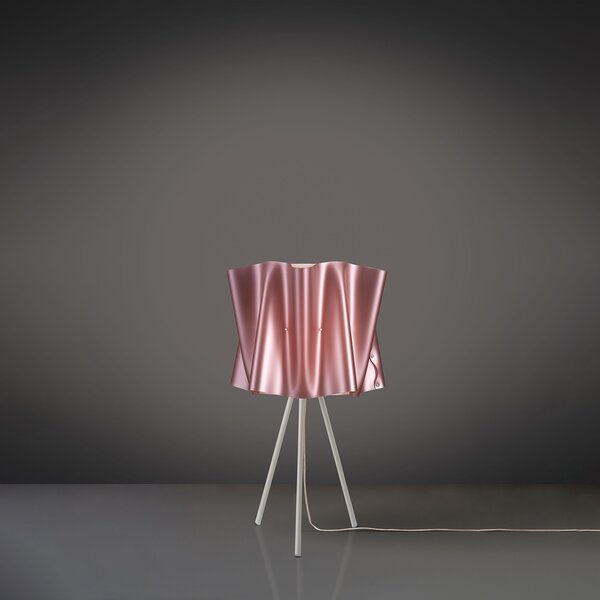 Lampada Da Scrivania Moderna 3 Piedi Folio Polilux ® Pink Metal 1 Luce E27