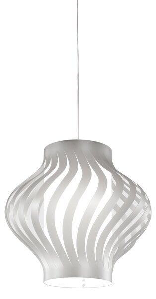Sospensione Moderna Larga Helios Polilux ® Argento 1 Luce E27