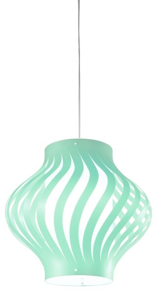 Sospensione Moderna Helios Larga Polilux ® Verde Pastello 1 Luce E27
