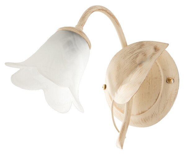 Applique Arte Povera Limone 1 Luce Avorio e Bianco LuceArt Classic