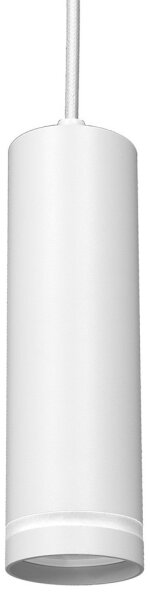 Lampadario su corda per sistema a binario trifase PIPE 1xGU10/25W/230V bianco