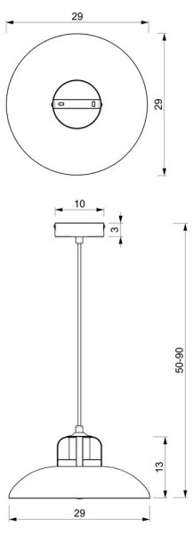 Lampadario su filo FELIX 1xE27/60W/230V verde