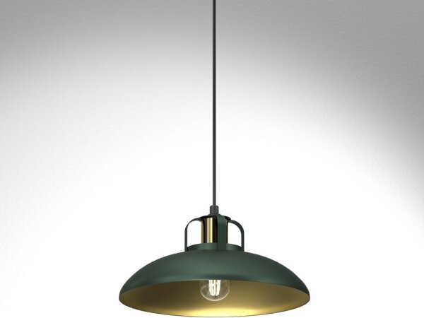 Lampadario su filo FELIX 1xE27/60W/230V verde