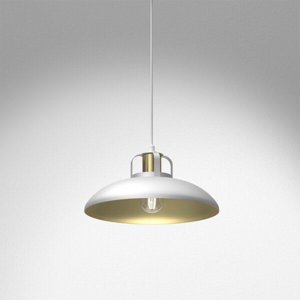 Lampadario su filo FELIX 1xE27/60W/230V bianco