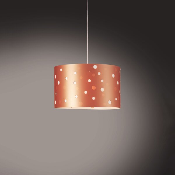 Sospensione Moderna Pois Polilux ® Rame 1 Luce E27 D40Cm