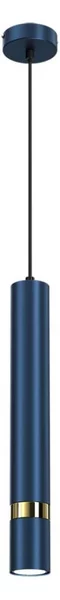 Lampadario a sospensione su cavo JOKER 1xGU10/25W/230V blu/oro