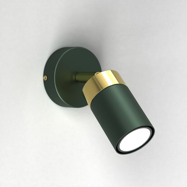 Faretto da parete JOKER 1xGU10/25W/230V verde/oro