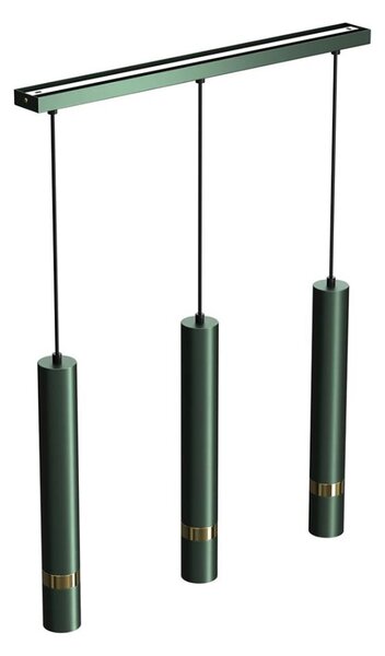 Brilagi - Lampadario a sospensione con filo POKER 3xGU10/25W/230V verde