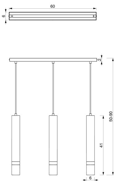 Brilagi - Lampadario a sospensione con filo POKER 3xGU10/25W/230V verde