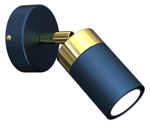Applique a spot da parete JOKER 1xGU10/25W/230V blu/oro
