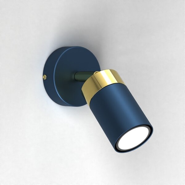Applique a spot da parete JOKER 1xGU10/25W/230V blu/oro