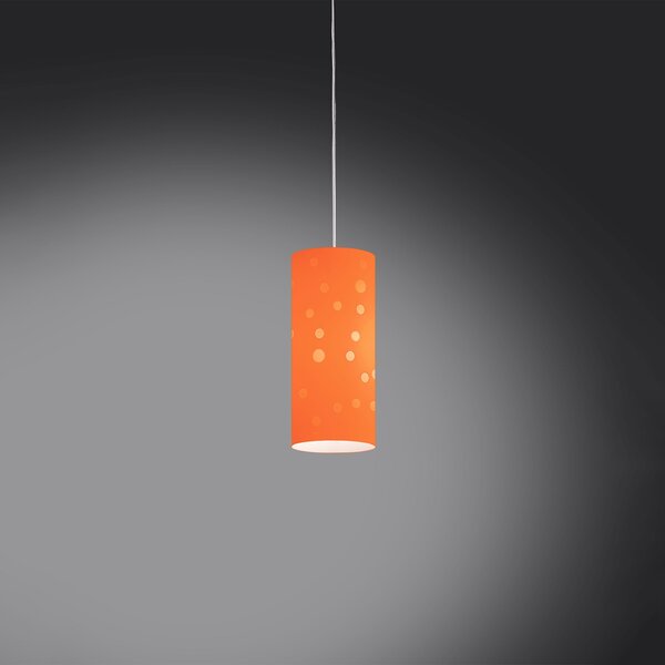 Sospensione Moderna Pois Polilux ® Arancione Materie Plastiche Bianco 1 Luce E27
