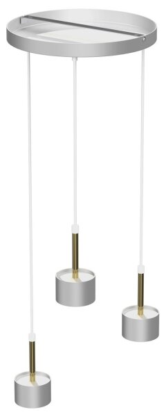Lampadario su corda ARENA 3xGX53/11W/230V bianco/oro