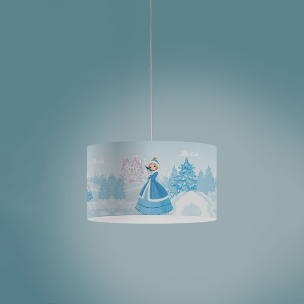 Sospensione Moderna Decokids Polilux ® Grafica Principessa 1 Luce E27