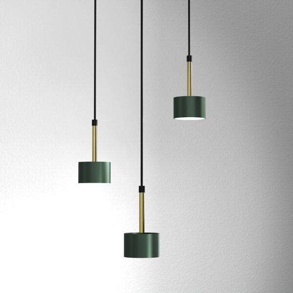 Lampadario su corda ARENA 3xGX53/11W/230V verde/oro