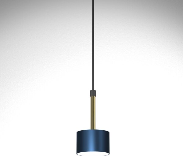 Lampadario su corda ARENA 1xGX53/11W/230V blu/dorato